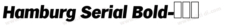 Hamburg Serial Bold字体转换